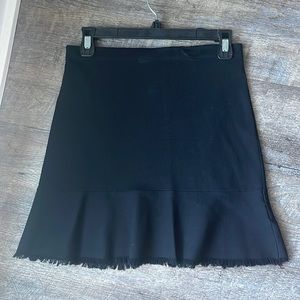 Theory knit black work skirt size small euc